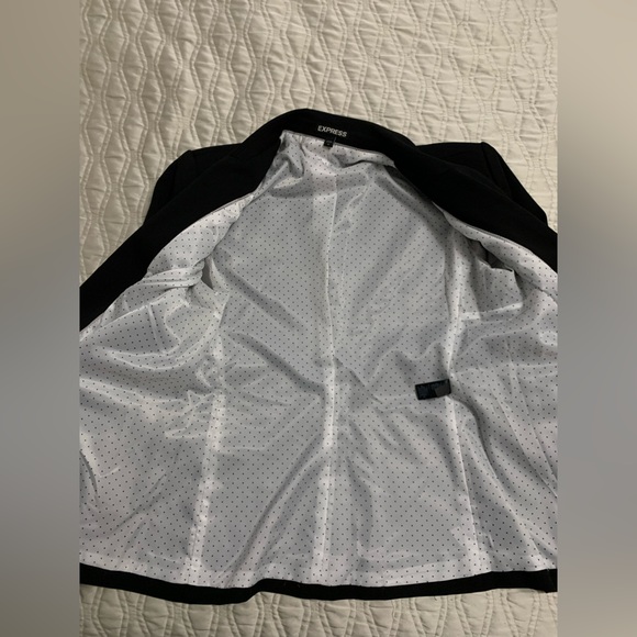 Express Black Tuxedo Suit Jacket Size 12 - Picture 9 of 9